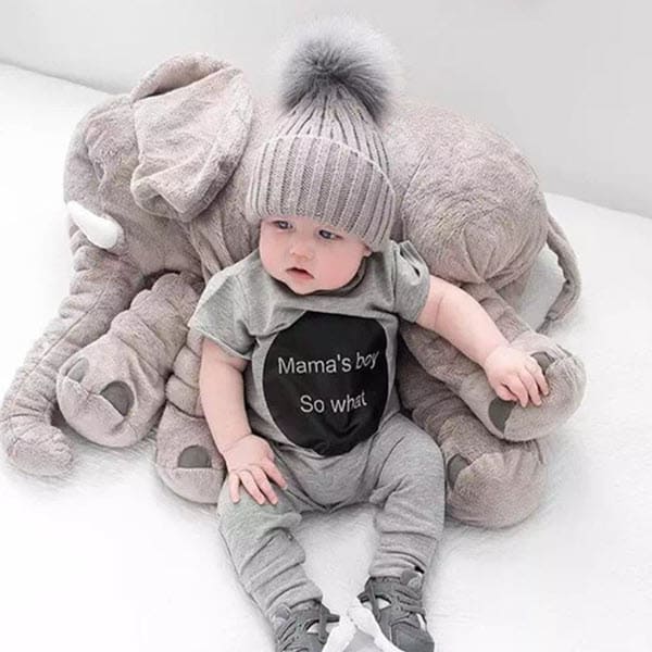 Baby Elephant Cuddle Pillow