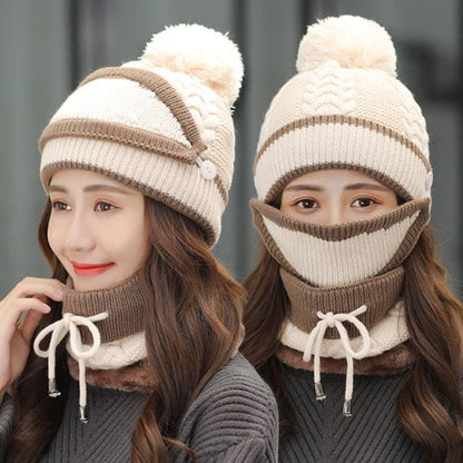 3 in 1 Winter Scarf Set (Beanie, Scarf and Mask)